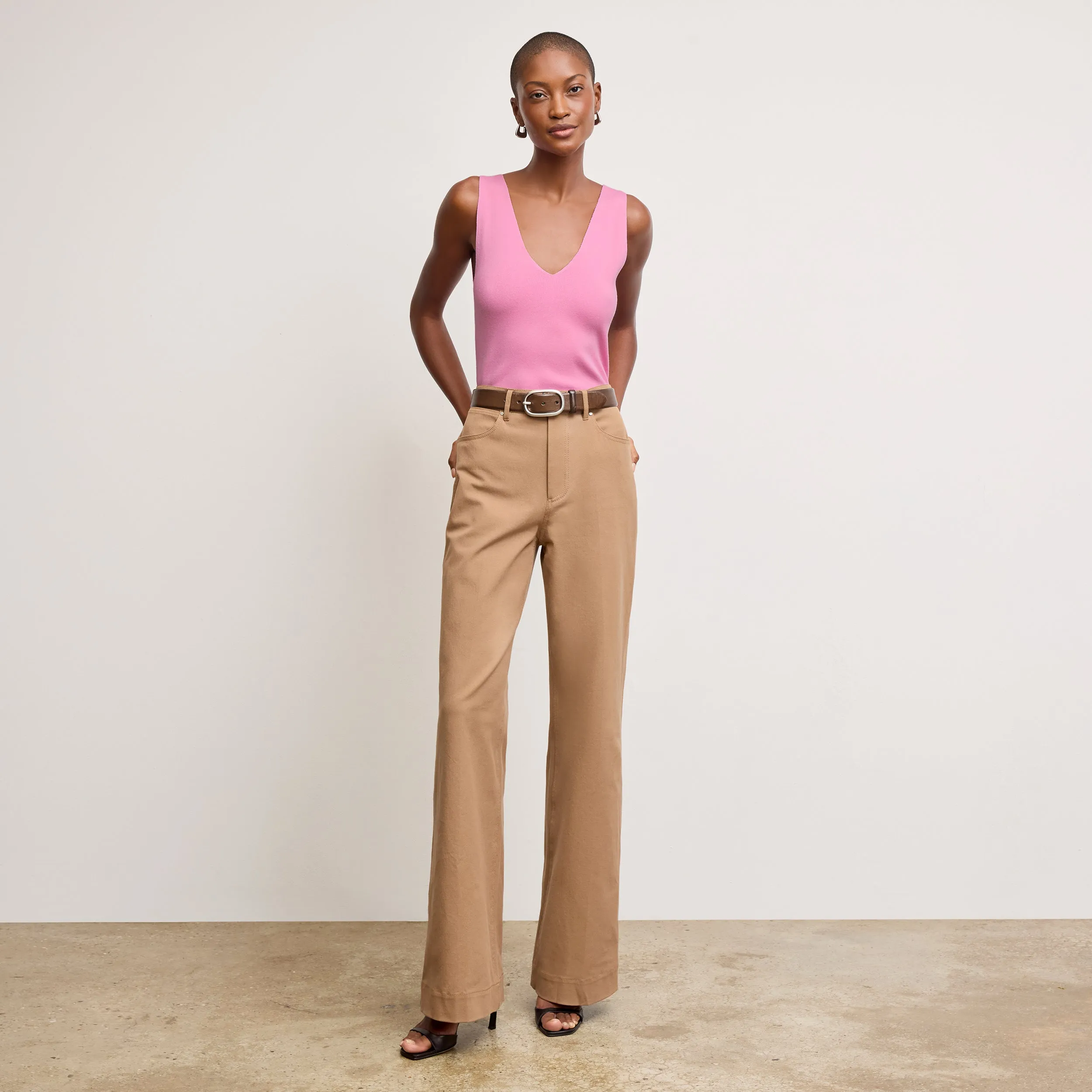 Milo Wide-Leg Jean - Eco Better Than Denim :: Saddle