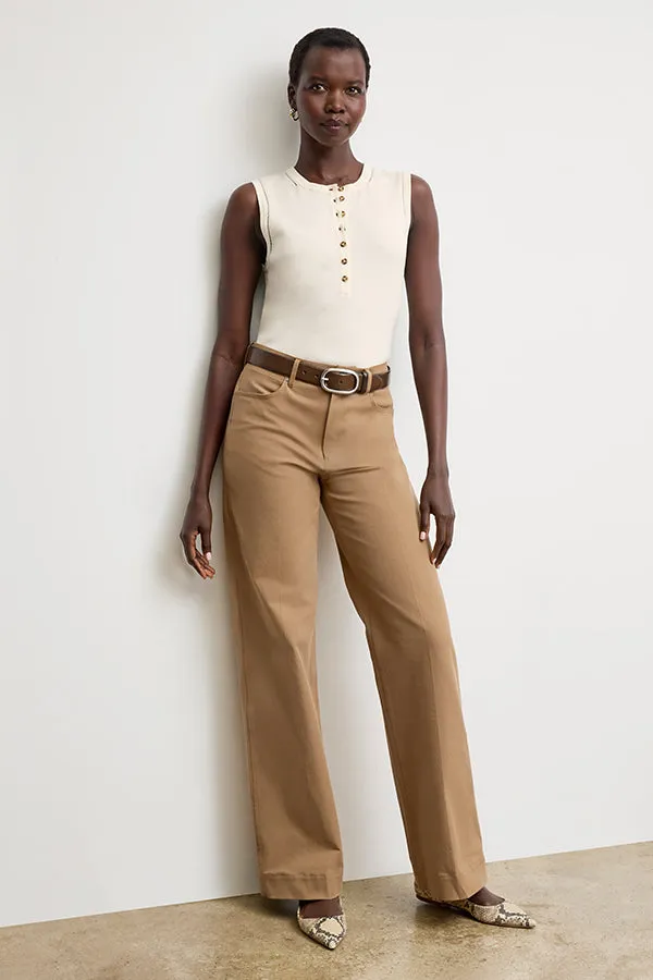 Milo Wide-Leg Jean - Eco Better Than Denim :: Saddle