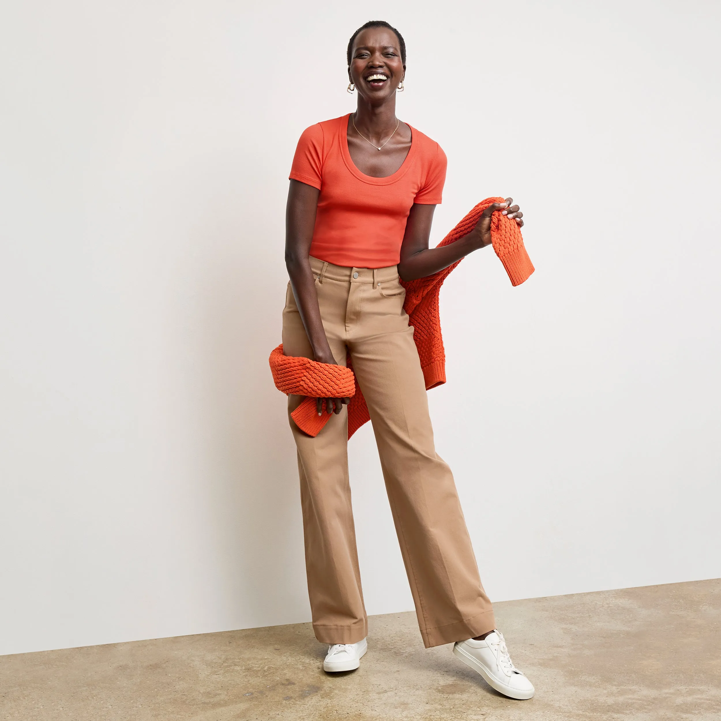 Milo Wide-Leg Jean - Eco Better Than Denim :: Saddle