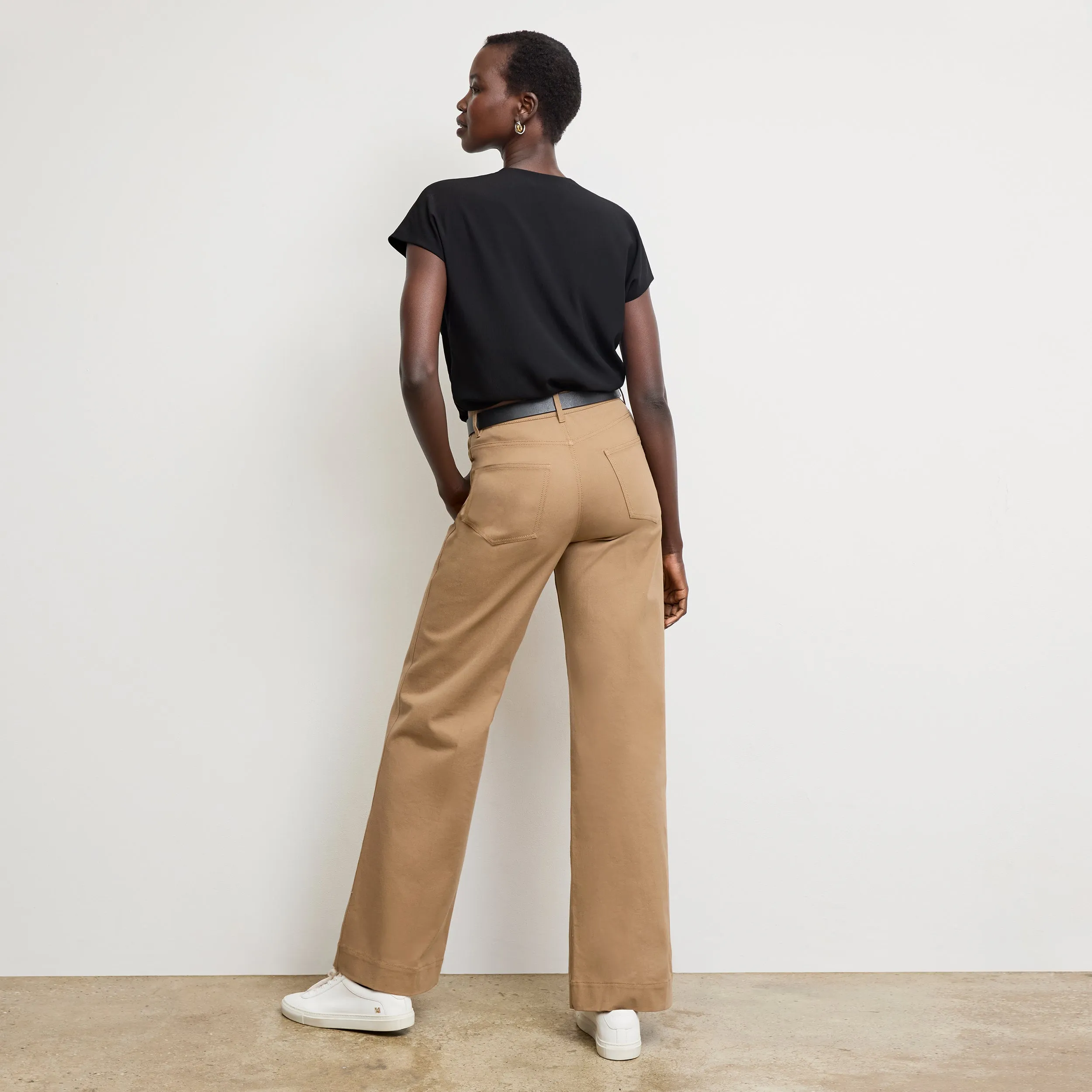 Milo Wide-Leg Jean - Eco Better Than Denim :: Saddle
