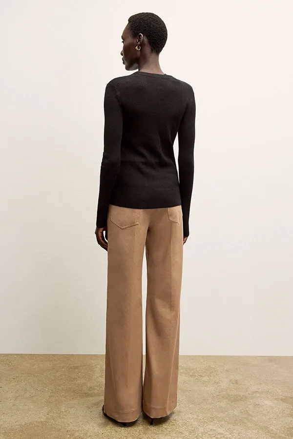 Milo Wide-Leg Jean - Eco Better Than Denim :: Saddle