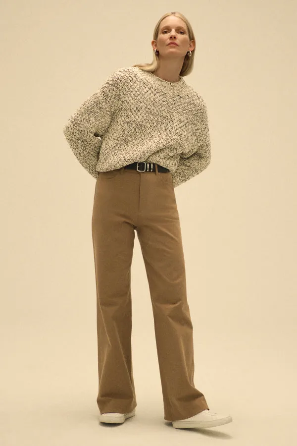 Milo Wide-Leg Jean - Eco Better Than Denim :: Saddle