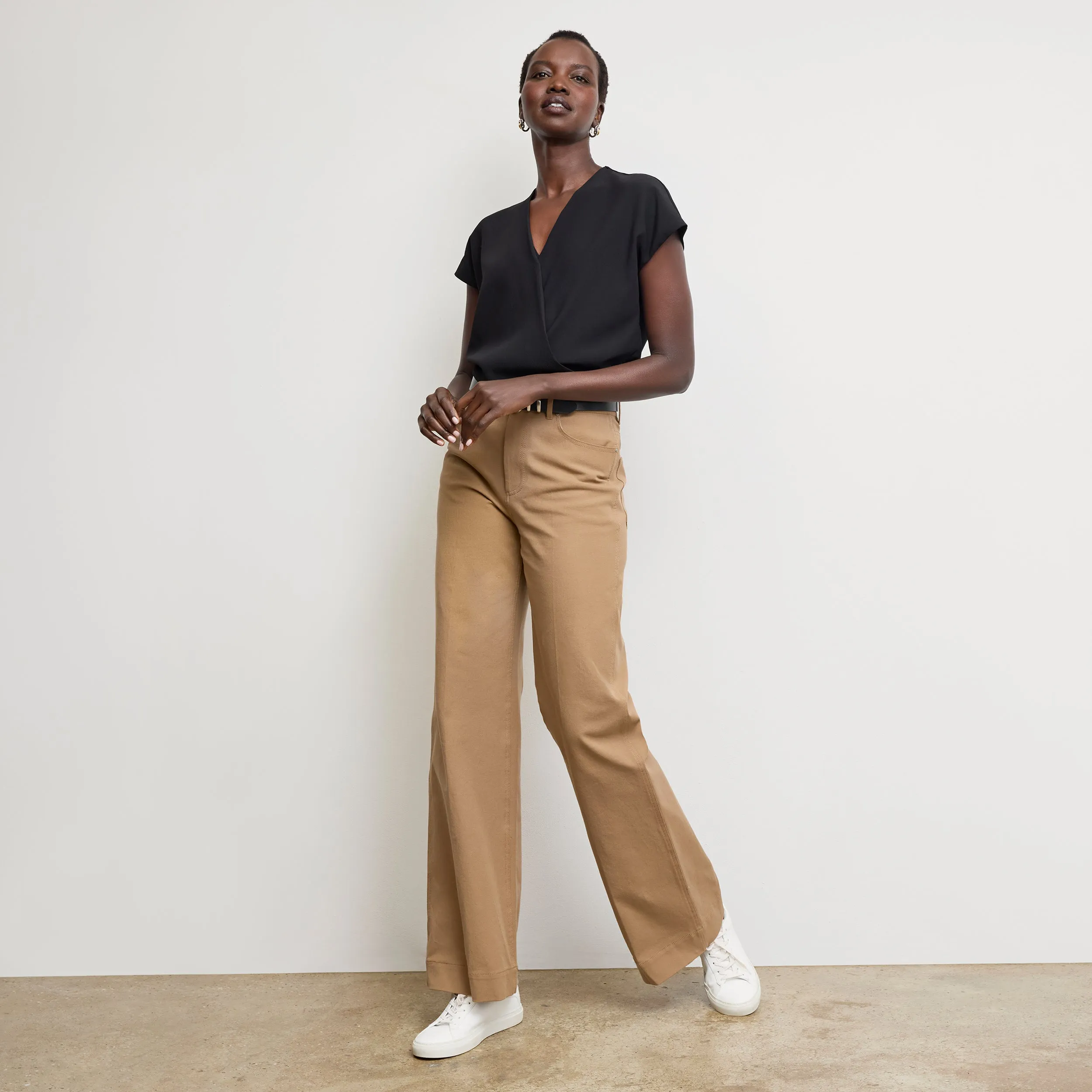 Milo Wide-Leg Jean - Eco Better Than Denim :: Saddle