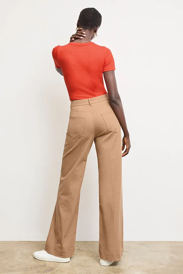 Milo Wide-Leg Jean - Eco Better Than Denim :: Saddle