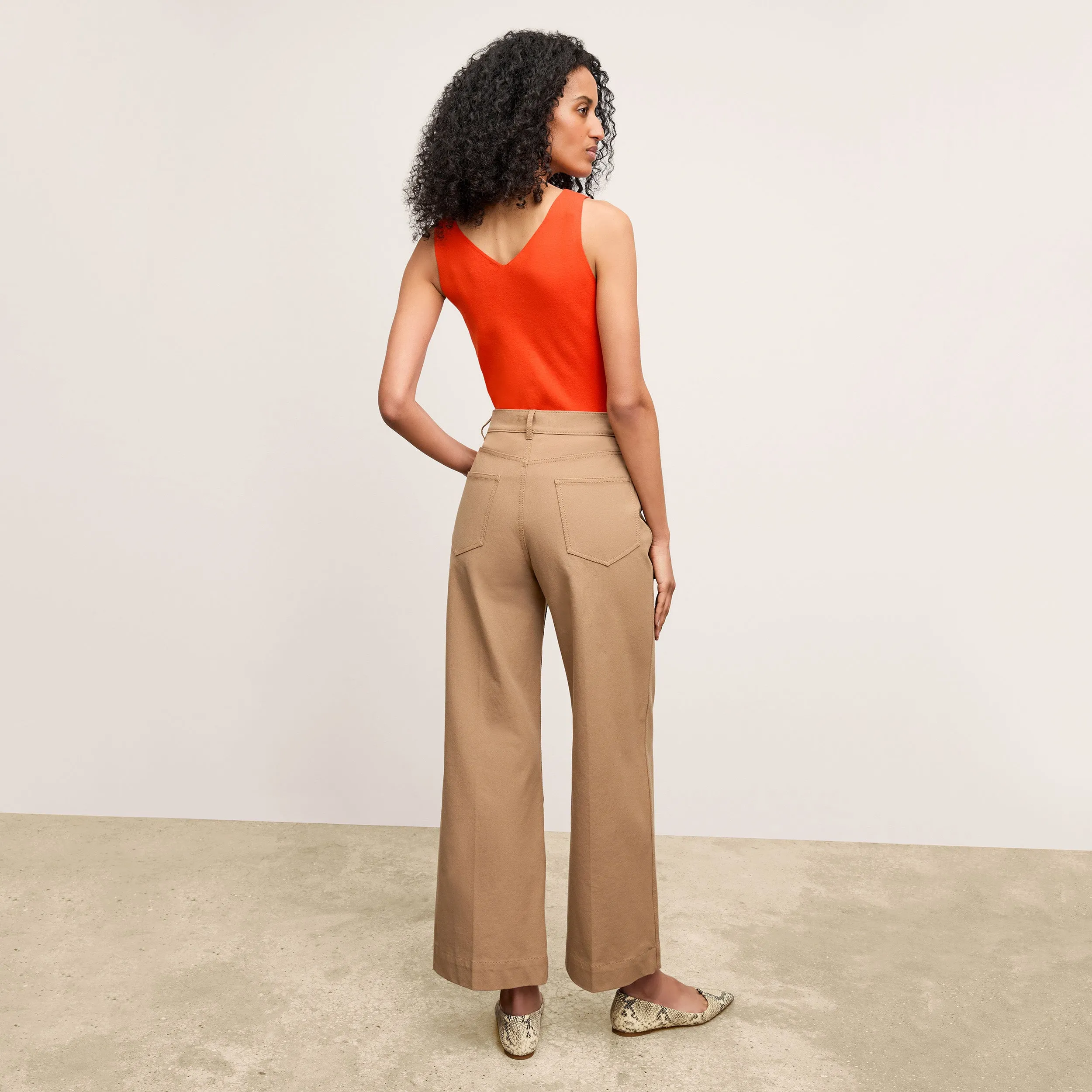 Milo Wide-Leg Jean - Eco Better Than Denim :: Saddle