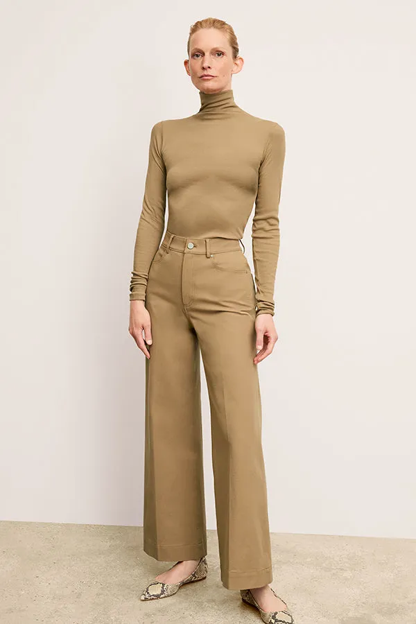 Milo Wide-Leg Jean - Eco Better Than Denim :: Saddle