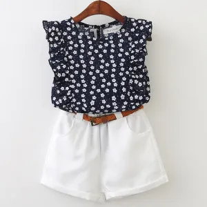 Mindy Ruffles Shirt and Pants Set