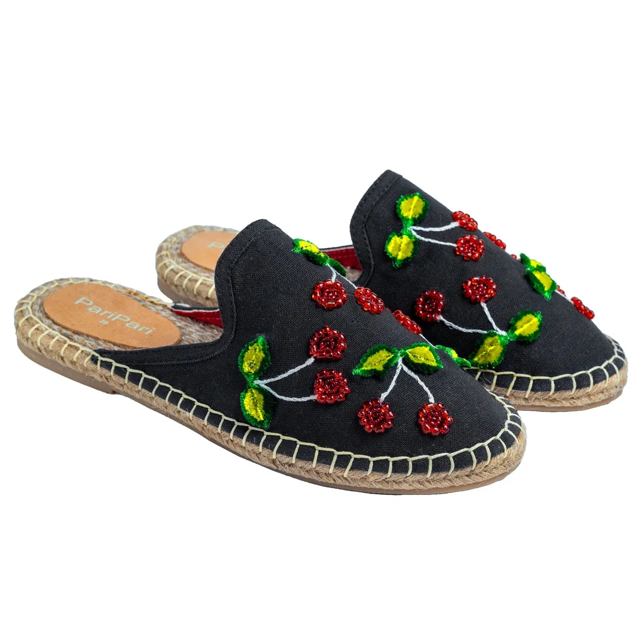 Mon Cherie Espadrilles Black Flats