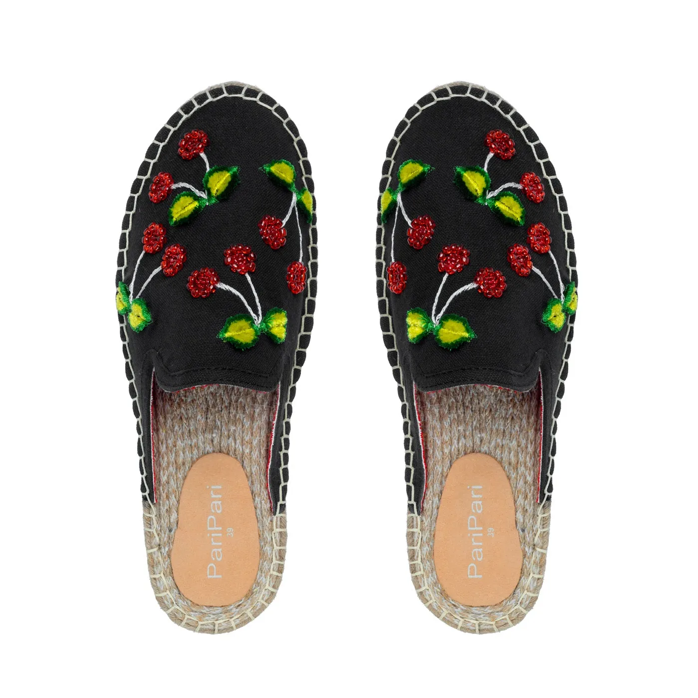 Mon Cherie Espadrilles Black Flats