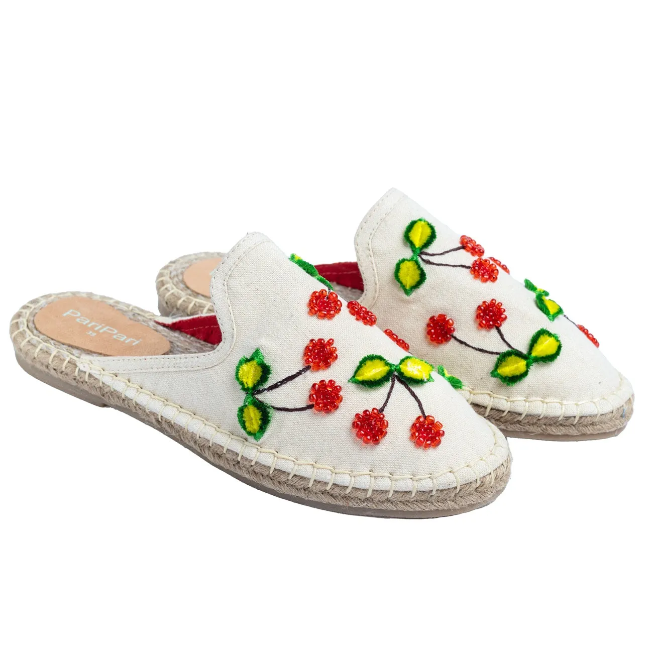 Mon Cherie Espadrilles Offwhite Flats
