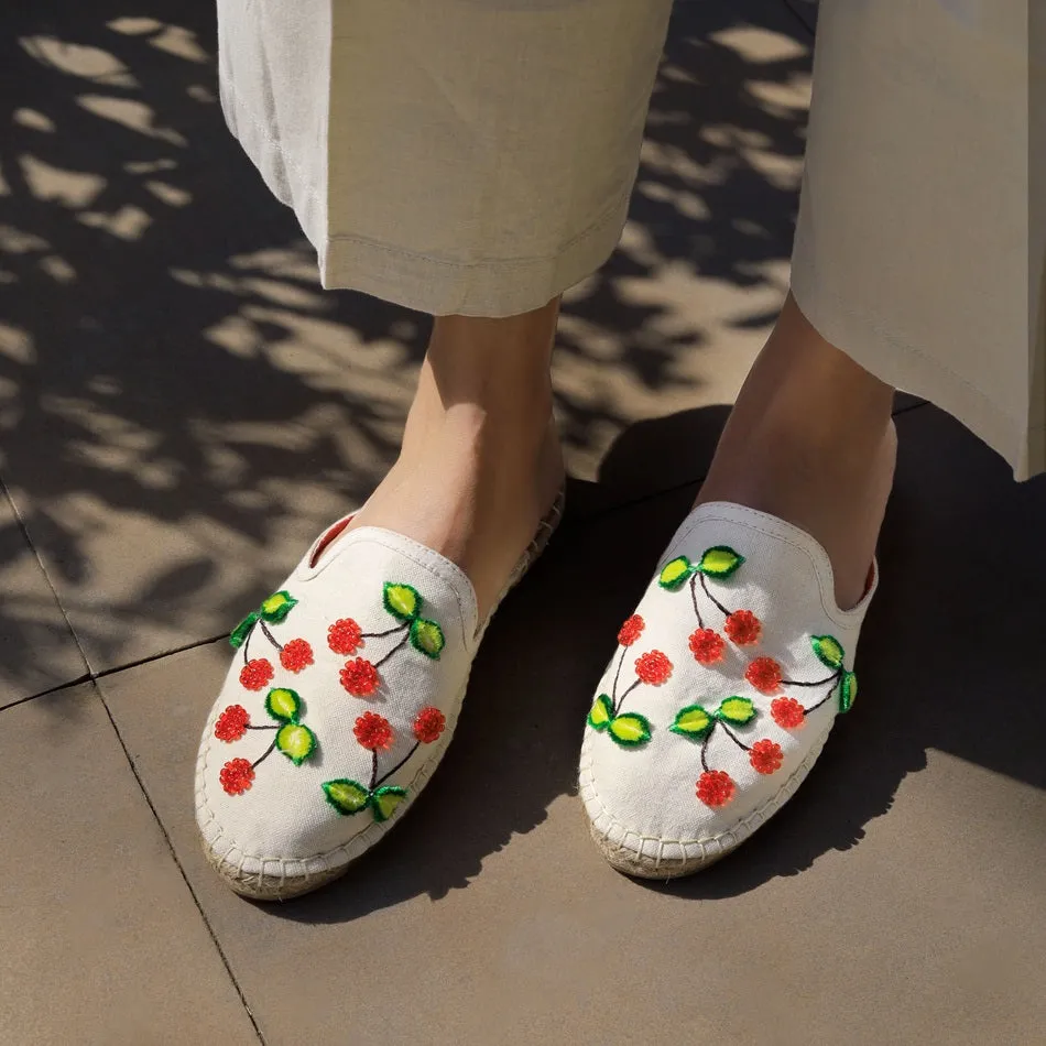 Mon Cherie Espadrilles Offwhite Flats