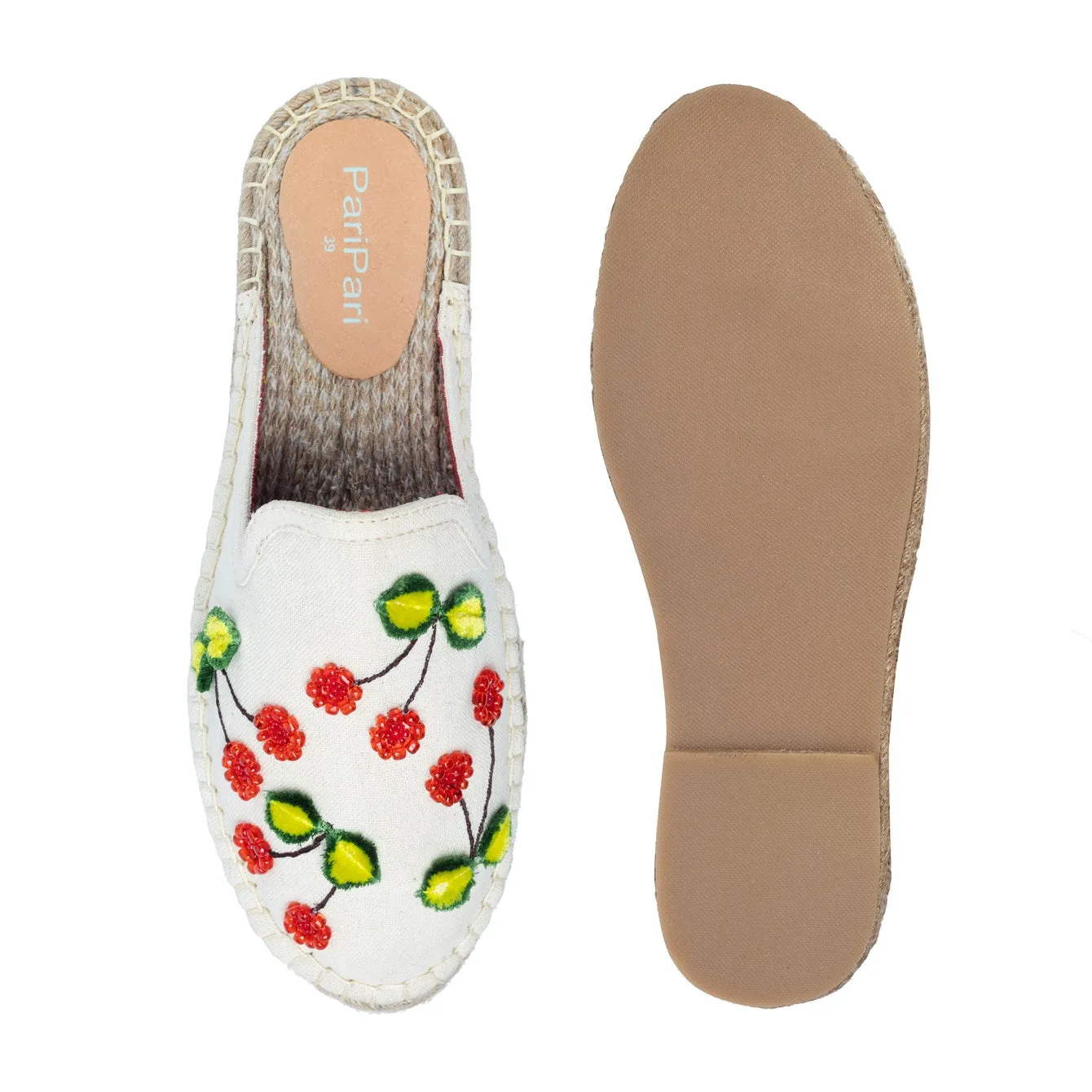 Mon Cherie Espadrilles Offwhite Flats