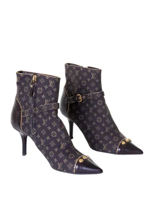 Monogram Ankle Boots