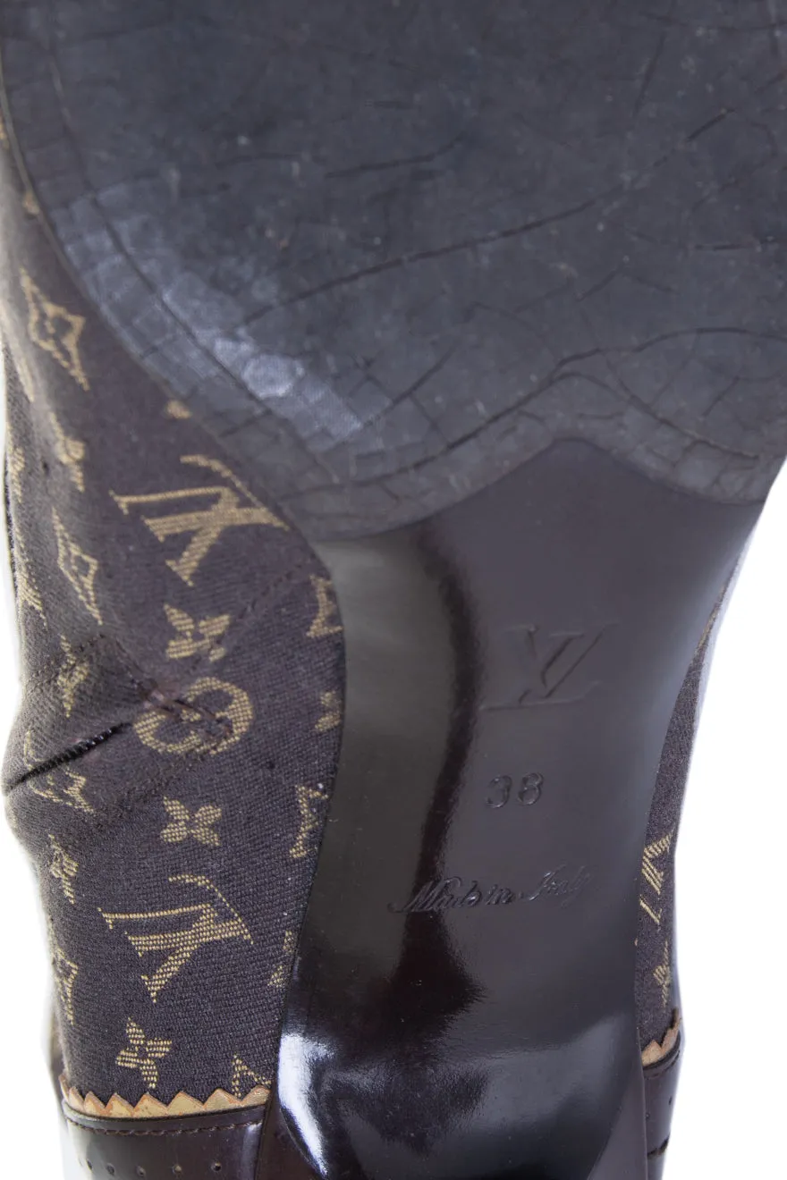 Monogram Ankle Boots