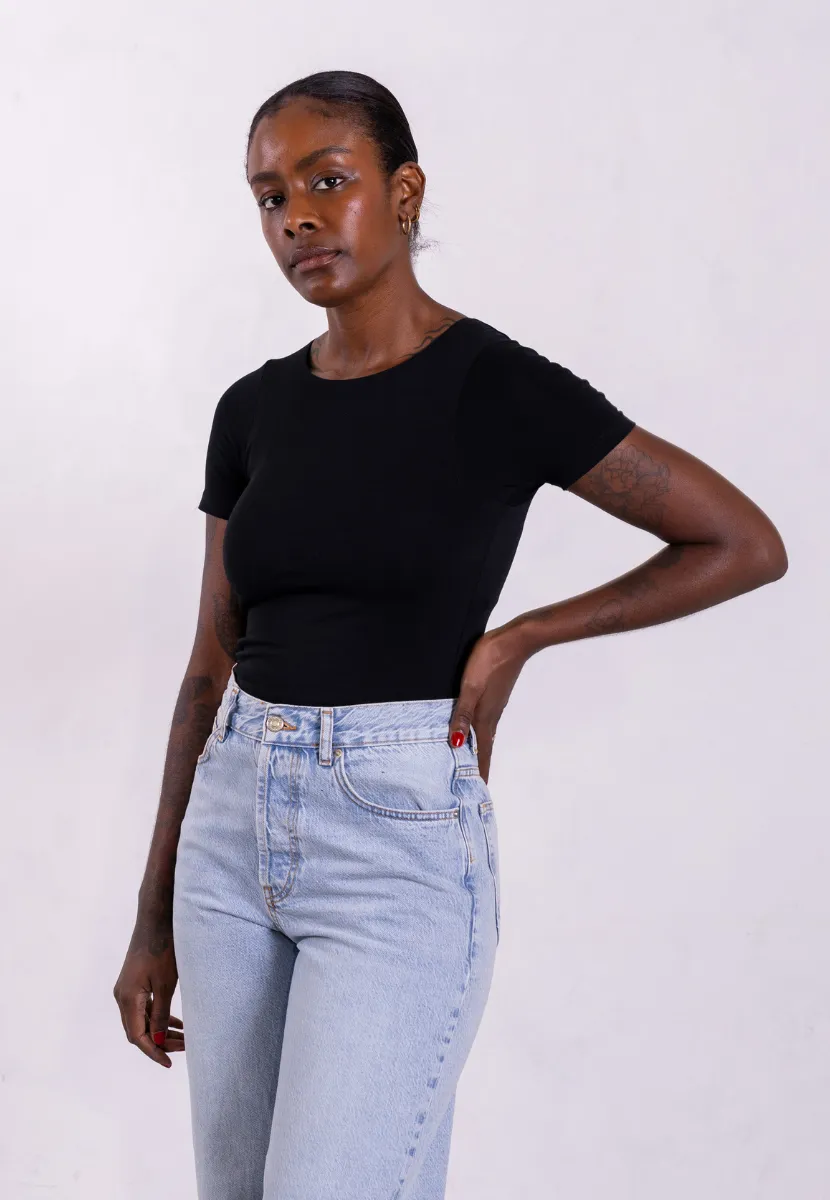 Organic Cotton Crew T-Shirt, Black