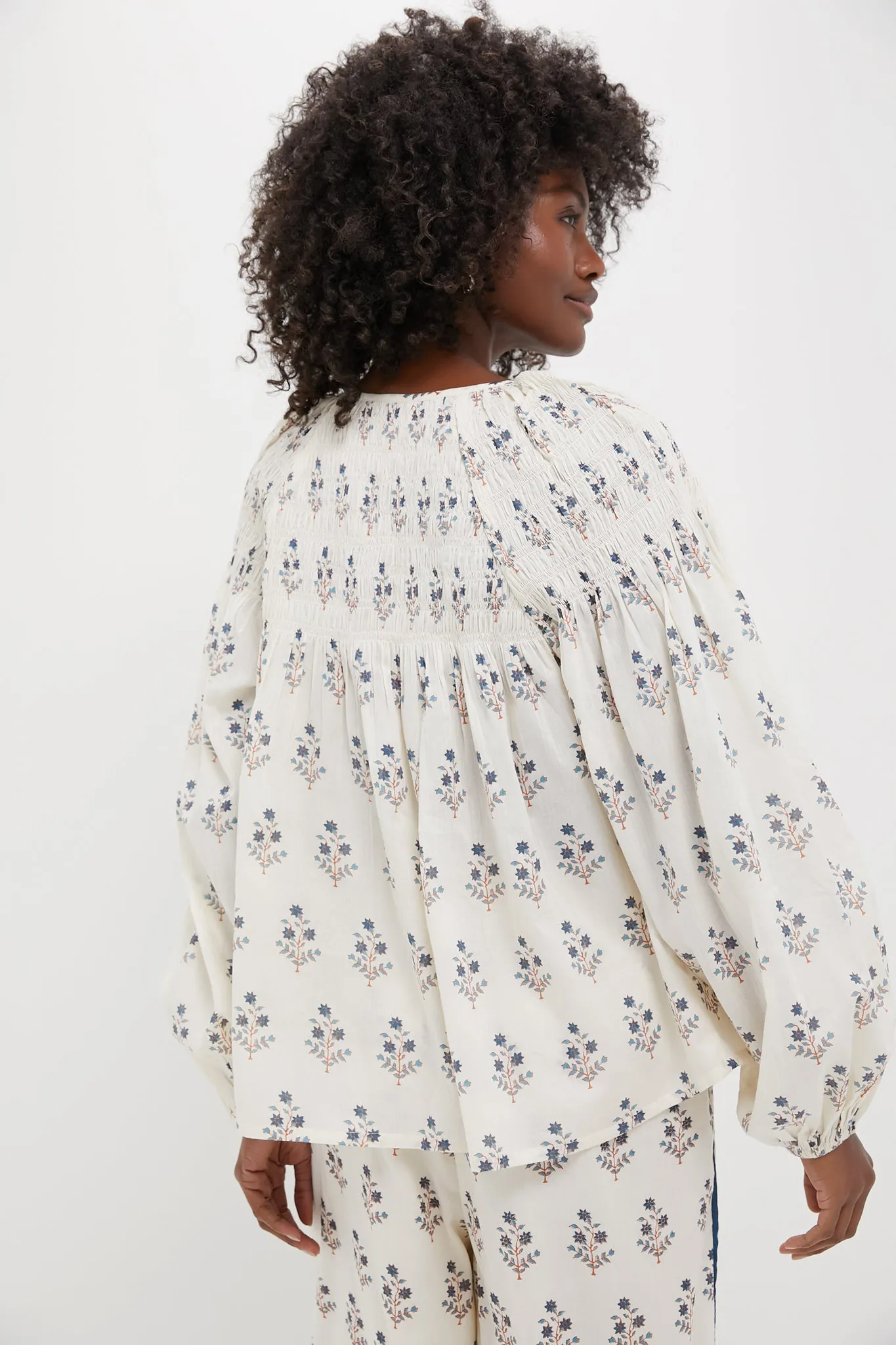 Palma Sapphire Carmen Blouse