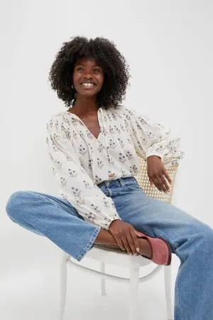 Palma Sapphire Carmen Blouse