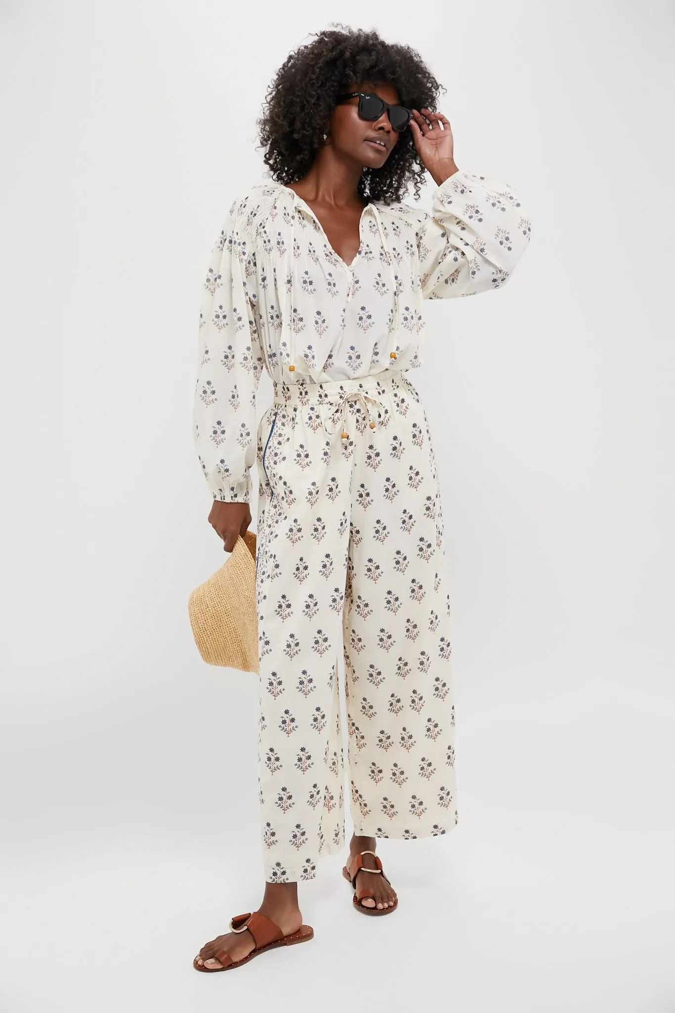 Palma Sapphire Carmen Blouse
