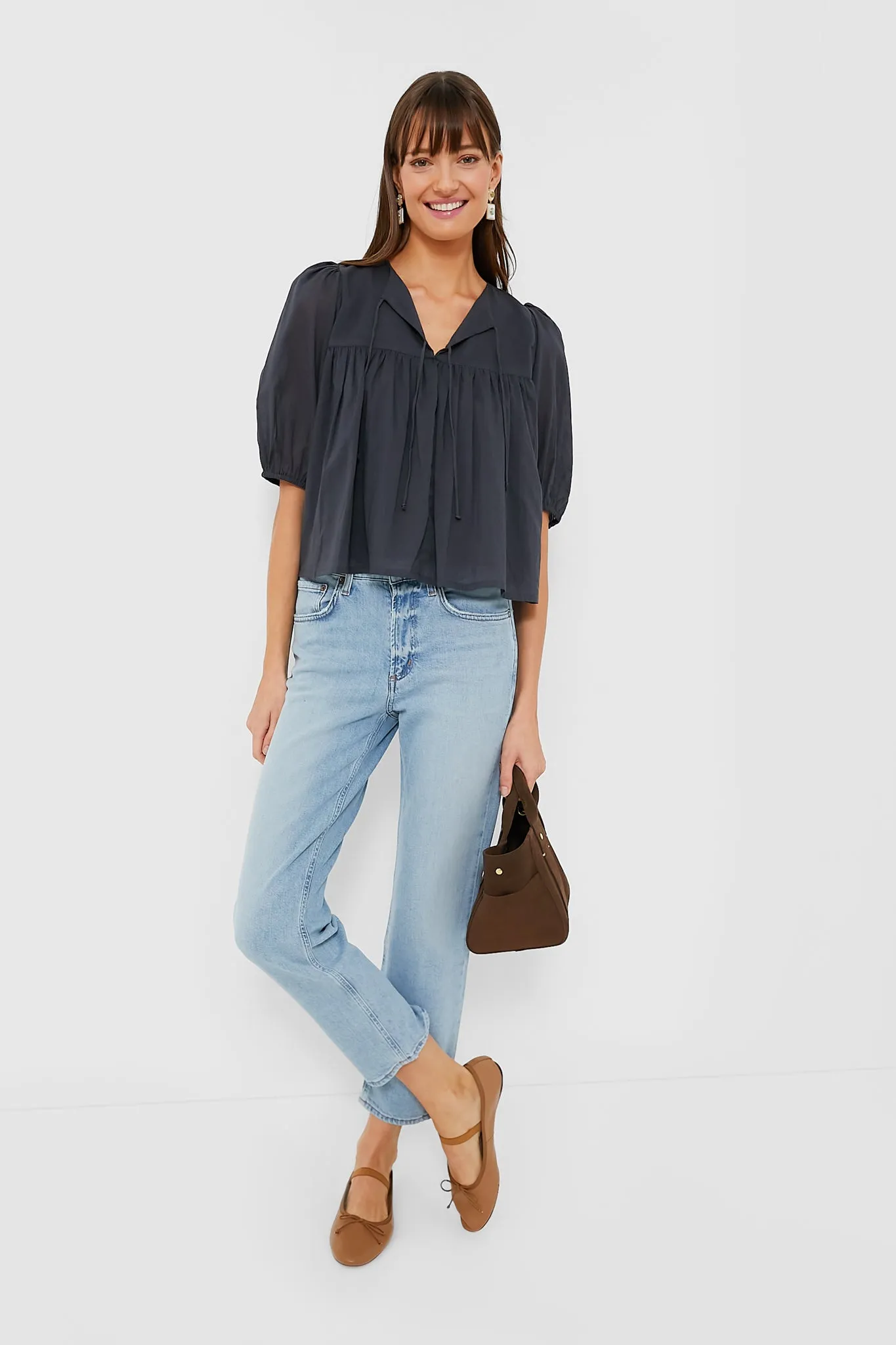 Polar Night Organic Puff Isla Top
