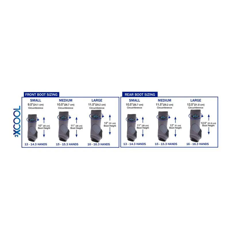 Professional's Choice 2XCool Sports Medicine Boot Fronts- White