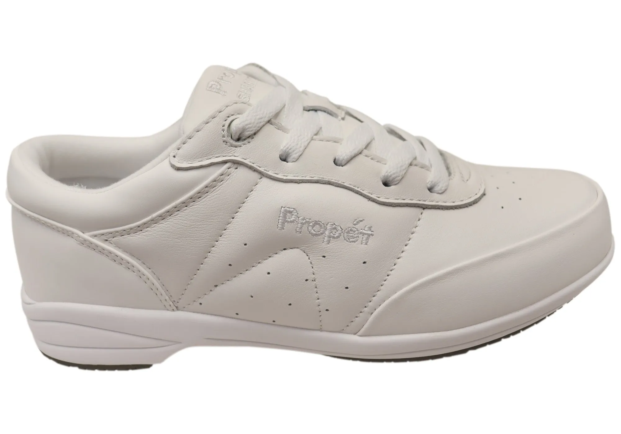 Propet Womens Washable Walker Leather Comfortable Wide Fit Shoes