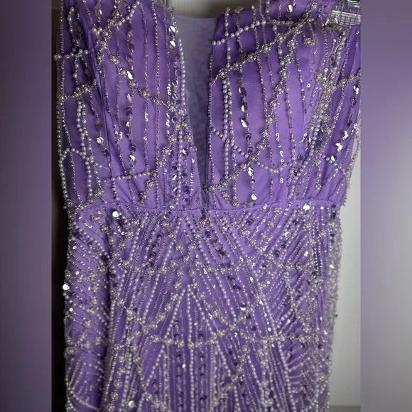 Purple Strapless Prom Dress by Faeriesty Size Medium New NWT
