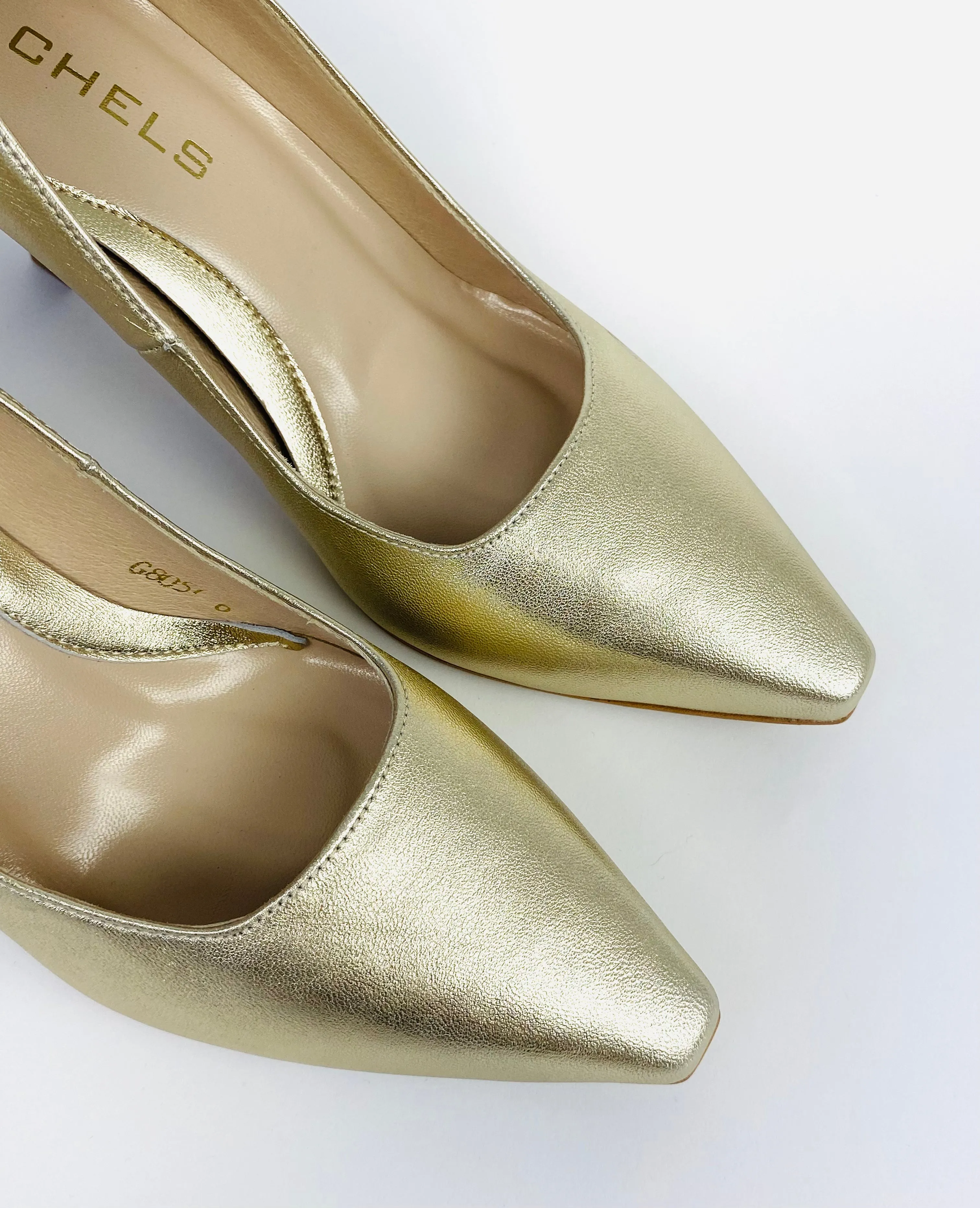 Rachels - Gold Court Shoe