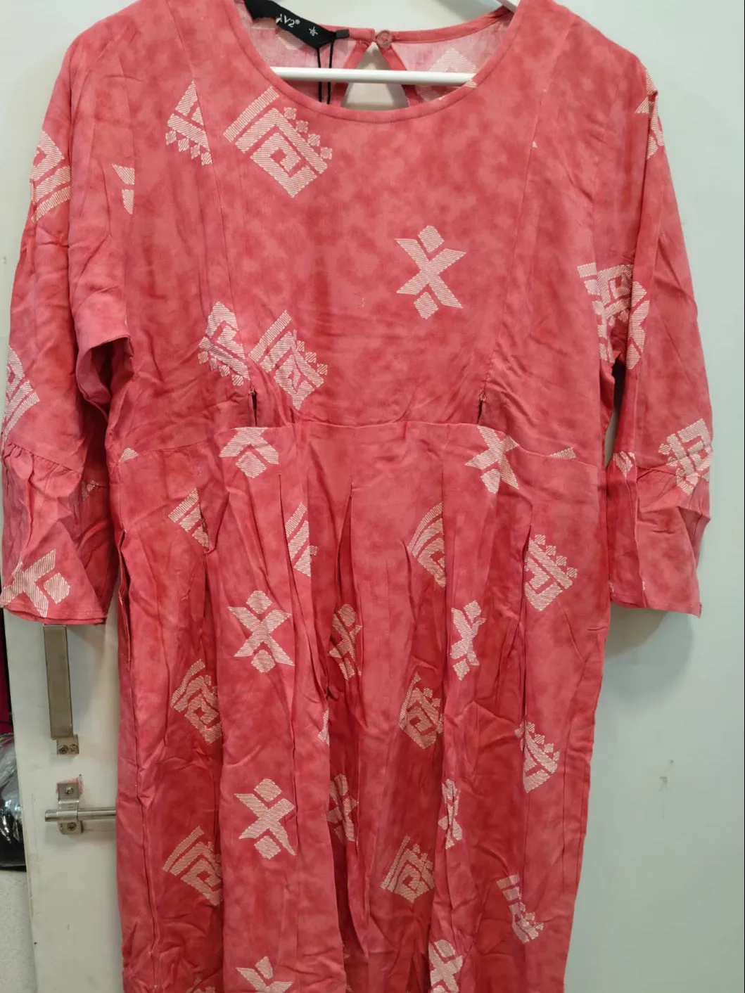 Rayon Maternity and feeding dress