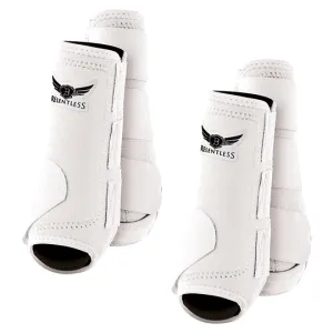 Relentless All Around Front & Hind Boot Combo Pack- White