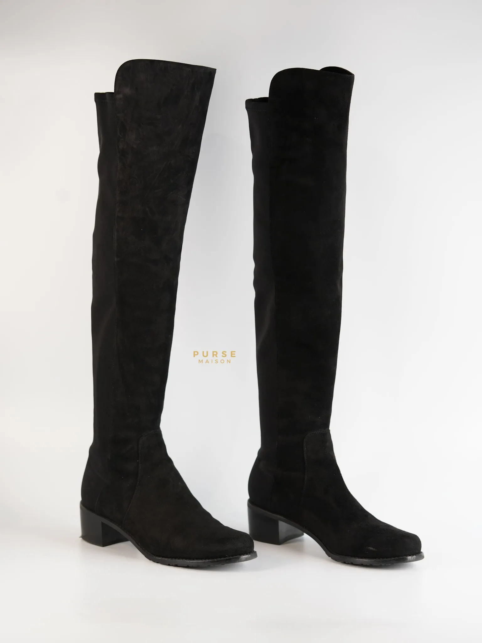 Reserve in Black Over the Knee Boots (Size: 6.5US, 37EU,23.5cm)