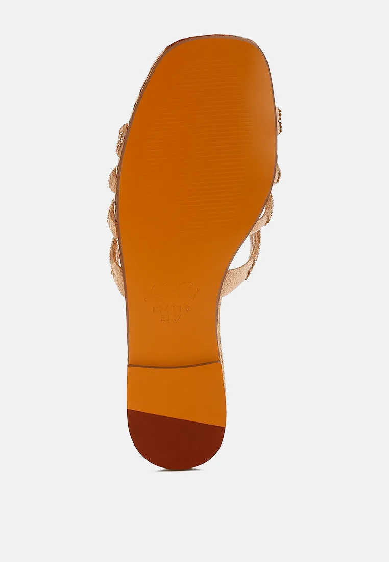 Rhinestone Cut Out Flats by RUW