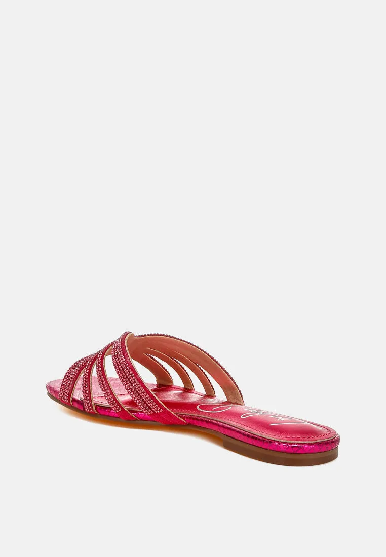 Rhinestone Cut Out Flats by RUW