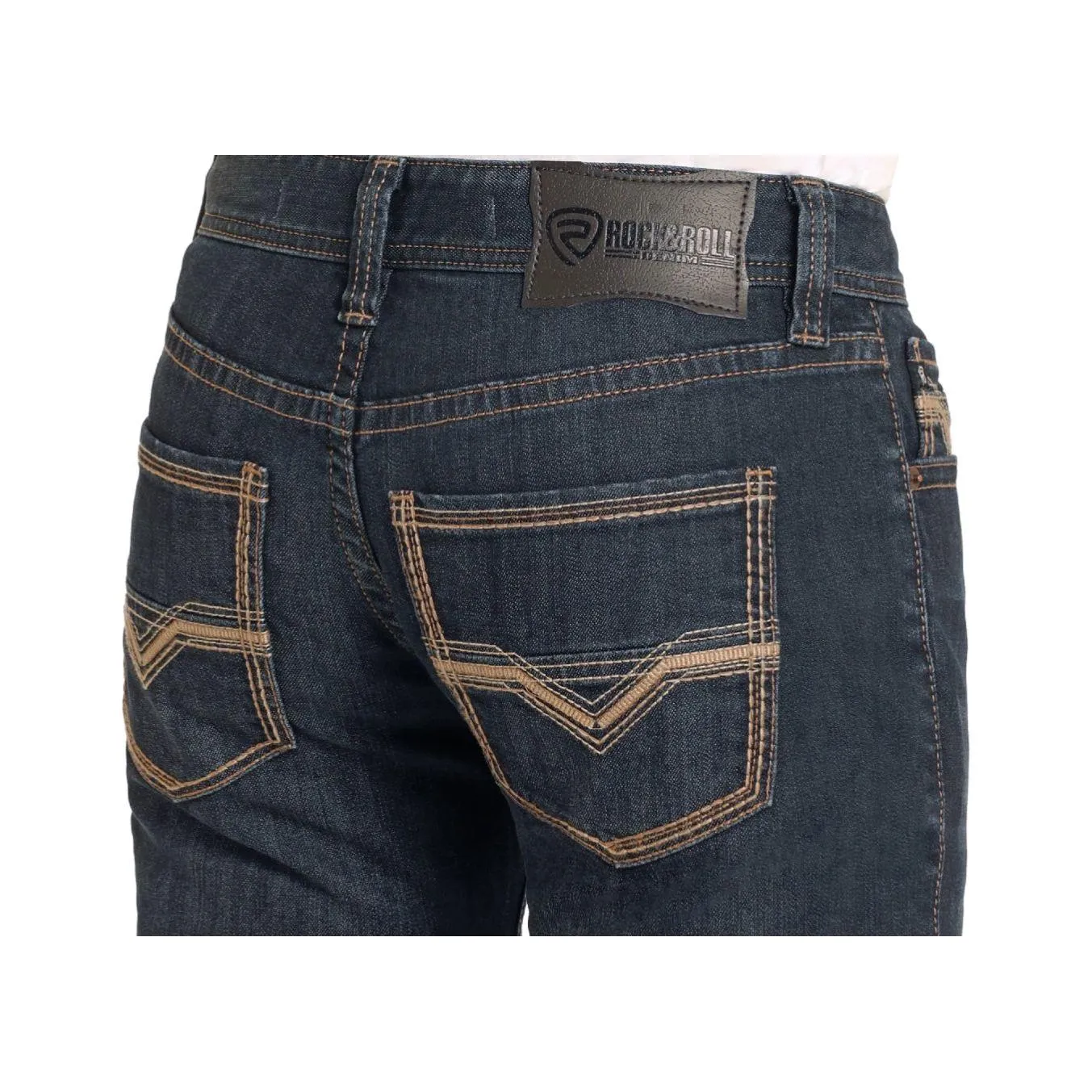 ROCK & ROLL Men’s JEAN - Regular fit, Medium Vintage, Pistol Straight, RRMD1PR0L7