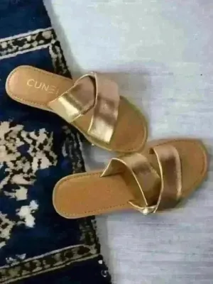 Rose Gold Wrap Slip Ons