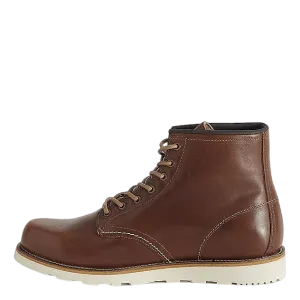 Rough Lace Boots Brown Leather