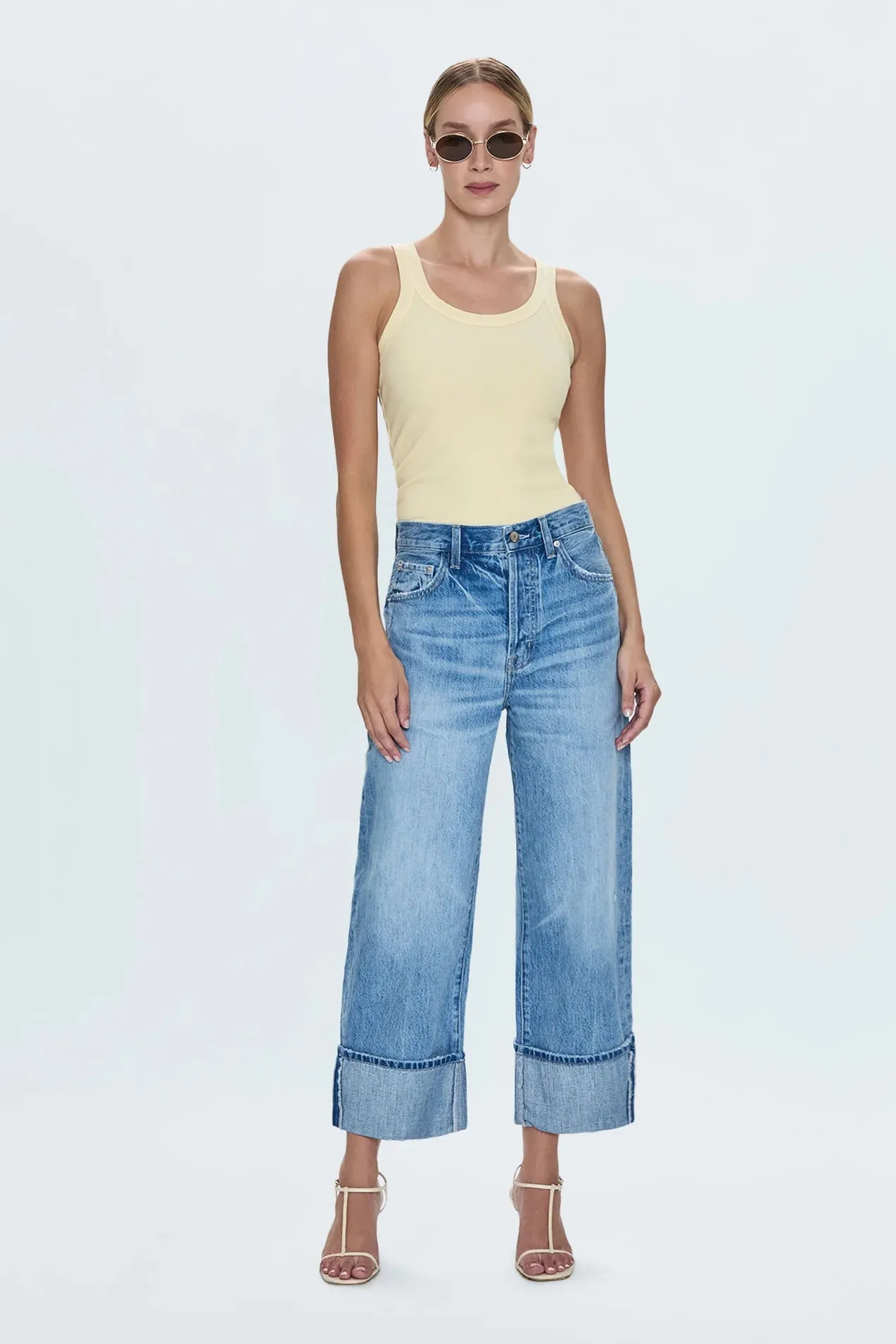 Ryder High Rise Cuffed Straight Jean