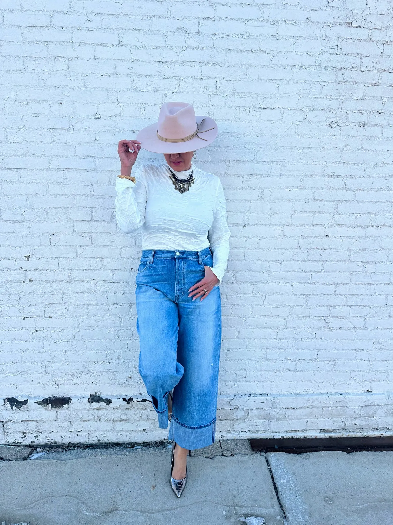 Ryder High Rise Cuffed Straight Jean