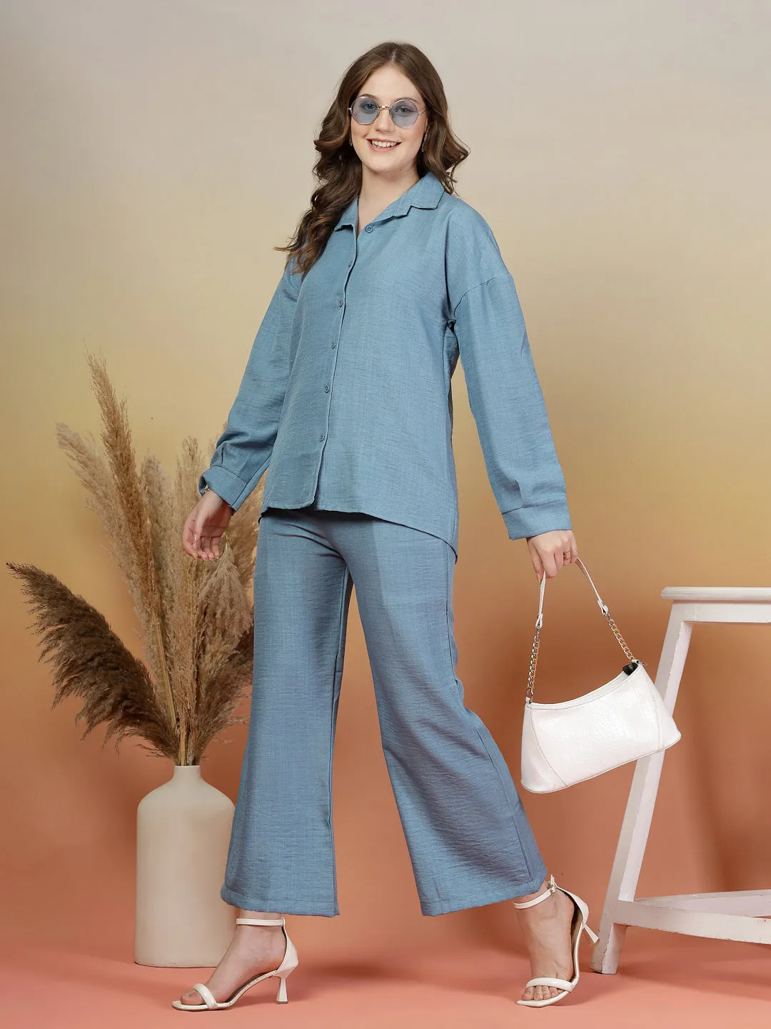 Sahara Seaglass Blue Co-ord Set by Italian Vega