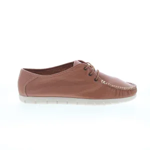 SAS Breezy II 3310-609 Womens Brown Wide Leather Oxford Flats Shoes