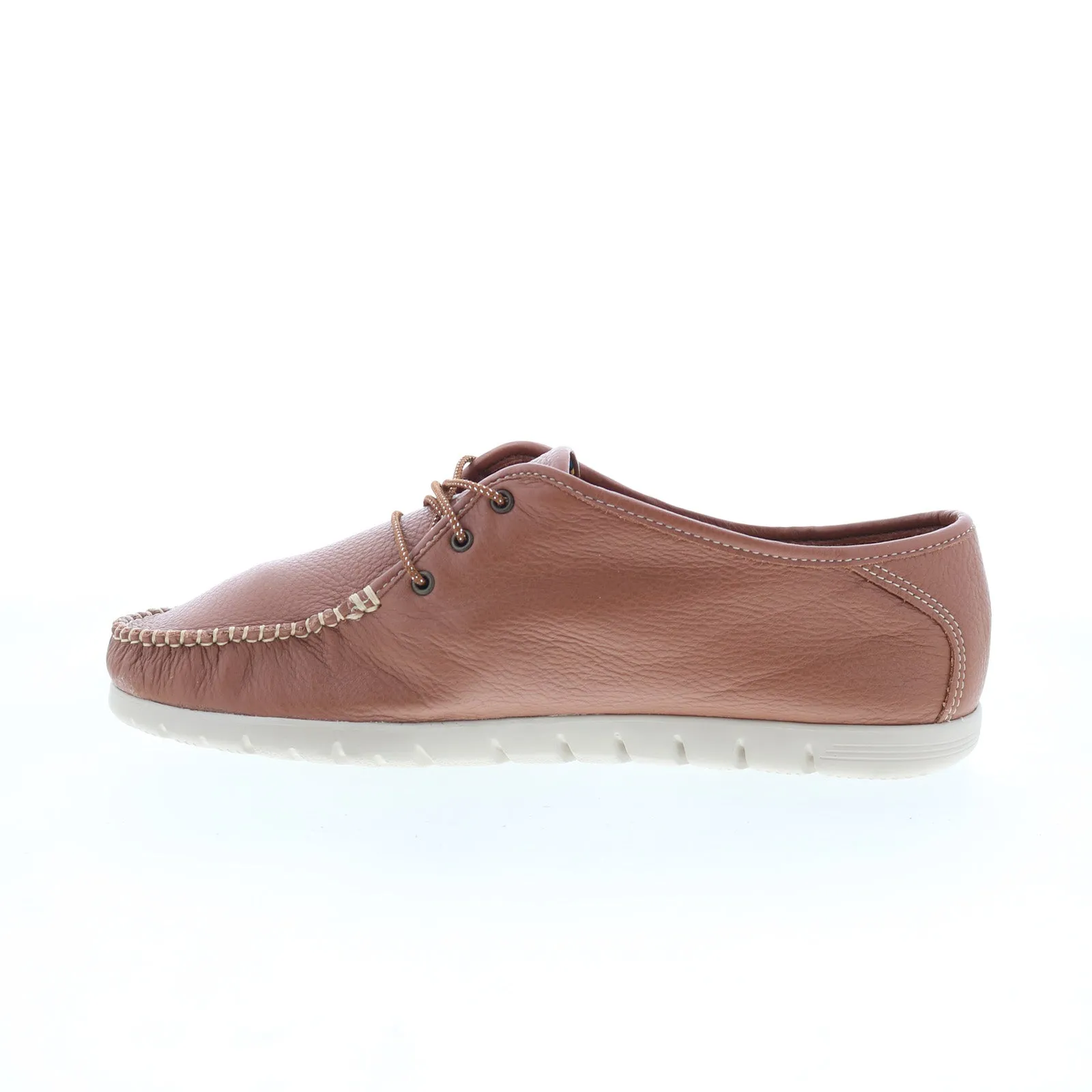 SAS Breezy II 3310-609 Womens Brown Wide Leather Oxford Flats Shoes