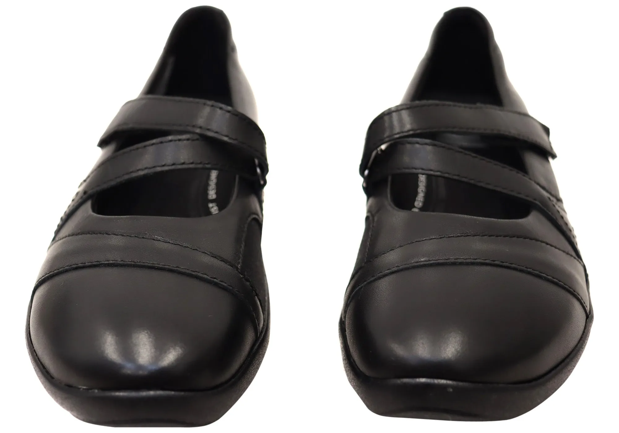 Scholl Orthaheel Keisha Womens Leather Comfortable Mary Jane Shoes