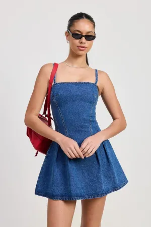STELLA DENIM MINI DRESS