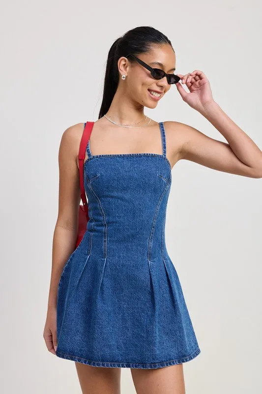 STELLA DENIM MINI DRESS