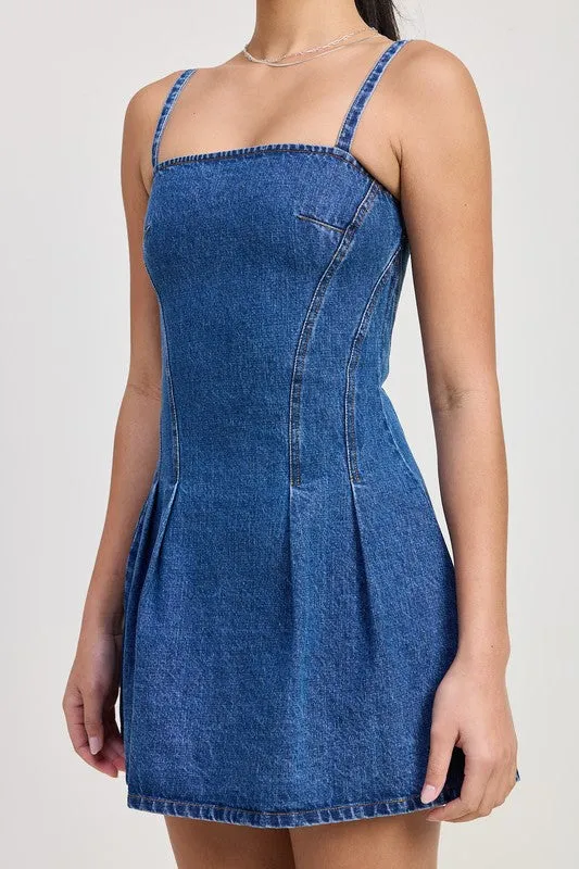 STELLA DENIM MINI DRESS