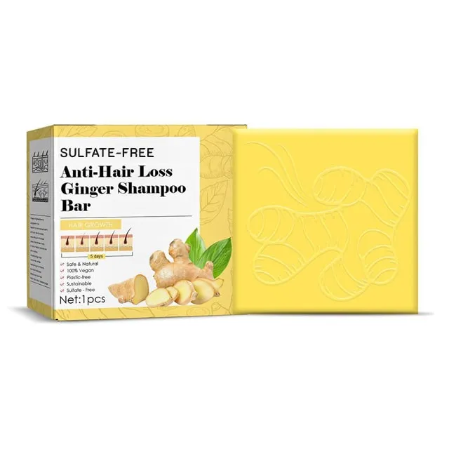 Sulfate-free Anti Hair Loss Ginger Shampoo Bar
