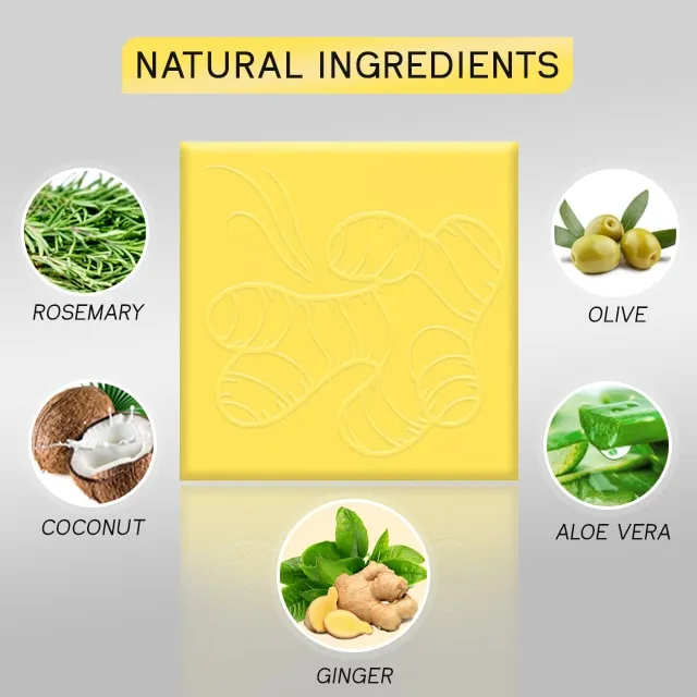 Sulfate-free Anti Hair Loss Ginger Shampoo Bar