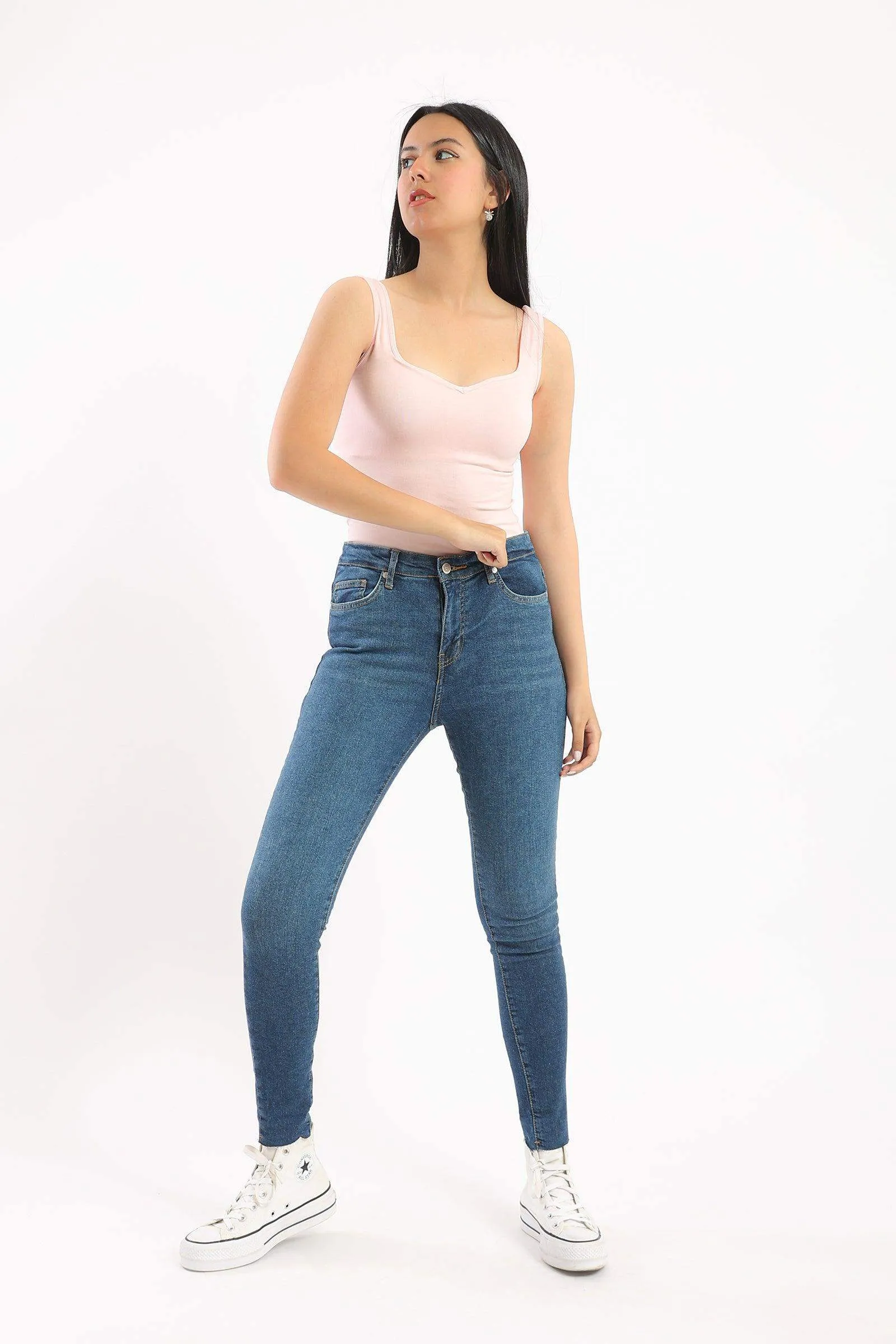 Sweetheart Neck Sleeveless Top