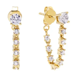Tennis Loop Stud Earring
