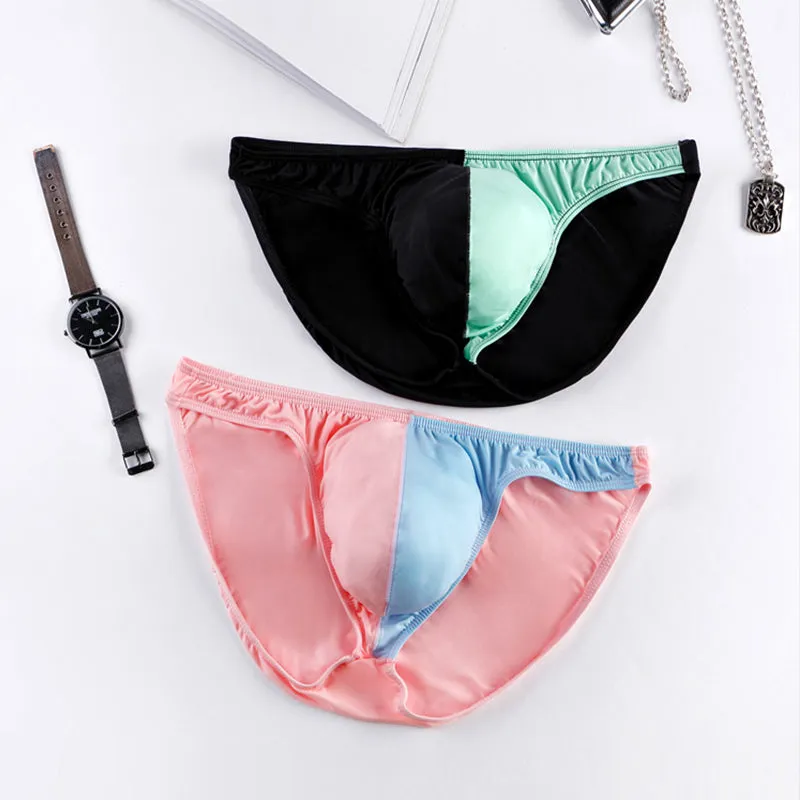 The 2nd Superior Color Matching Ice Silk Super Breathable Men's Briefs
