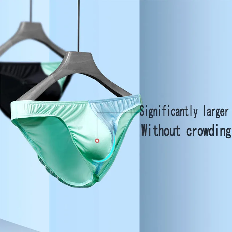 The 2nd Superior Color Matching Ice Silk Super Breathable Men's Briefs